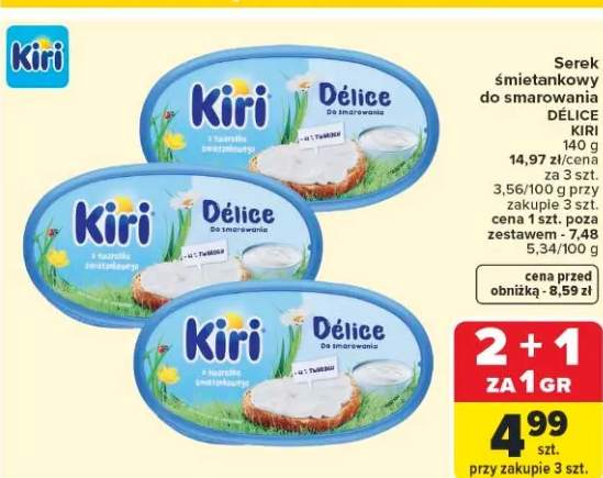 Serek śmietankowy do smarowania Délice Kiri