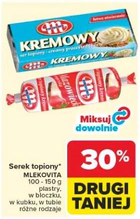 Serek topiony Mlekovita w tubie