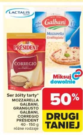 Ser żółty tarty Corregio Président