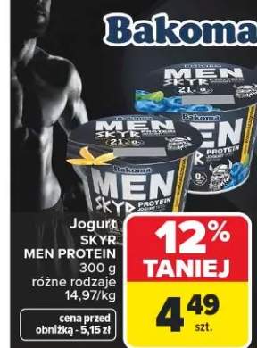 Jogurt Skyr Men Protein Bakoma