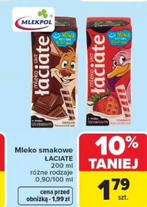Mleko smakowe Łaciate Mlekpol
