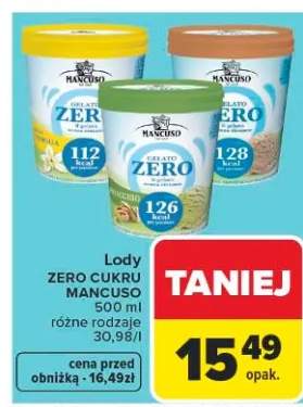 Lody Zero Cukru Mancuso