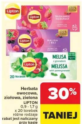 Herbata ziołowa Lipton Melissa z granatem