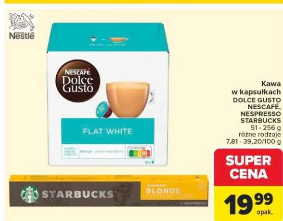 Kawa w kapsułkach Nespresso Starbucks