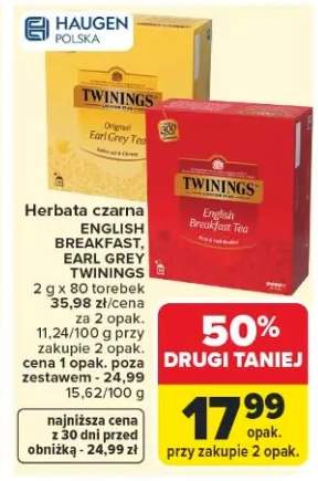 Herbata czarna Earl Grey Twinings