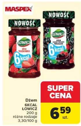 Dżem 6kcal truskawkowy Łowicz