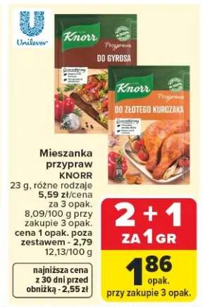 Mieszanka przypraw do złotego kurczaka Knorr