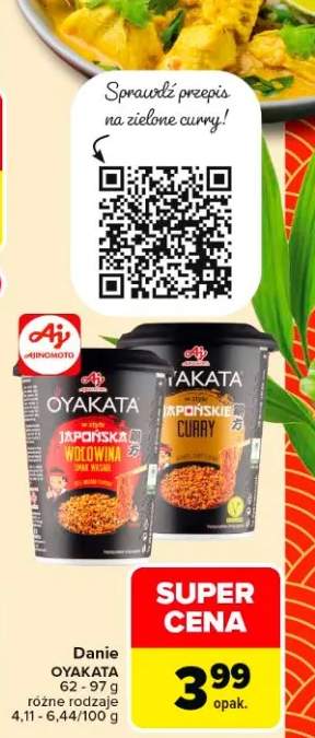 Danie Oyakata japońskie curry Ajinomoto