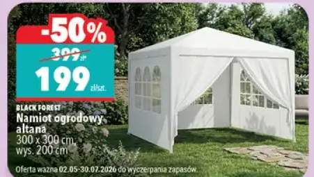 Namiot ogrodowy altana Black Forest 300x300cm wys. 200cm