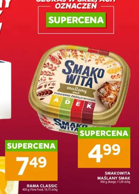 Margaryna Smakowita maślany smak