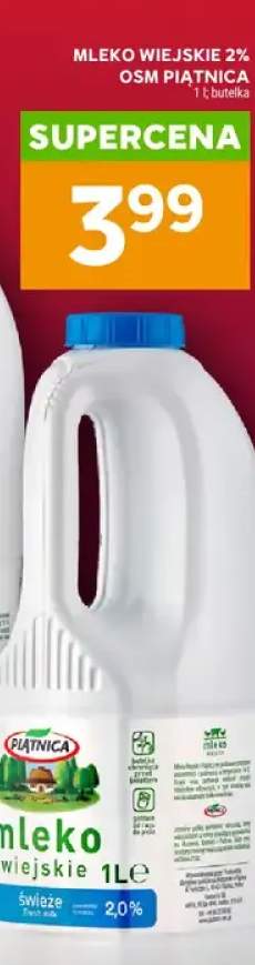 Mleko wiejskie 2% OSM Piątnica