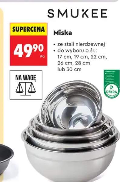 Miska ze stali nierdzewnej SMUKEE śr. 28cm