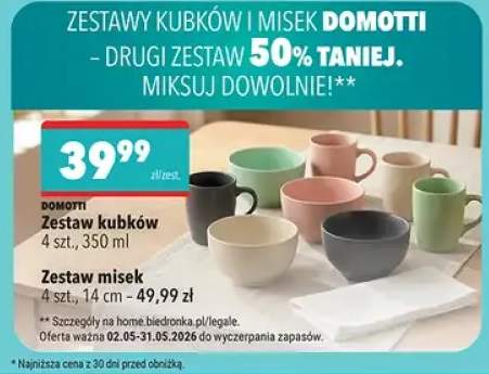 Zestawy kubków i misek DOMOTTI