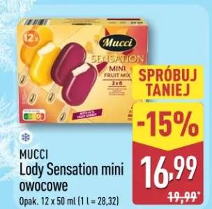 Lody Mucci Sensation mini owocowe
