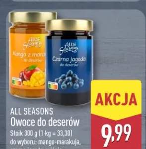Owoce do deserów czarna jagoda All Seasons