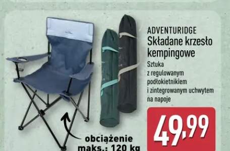 Składane krzesło kempingowe Adventuridge