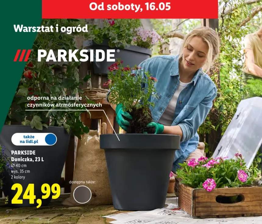 Doniczka Parkside 23l