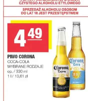 Piwo Corona Cero Coca-Cola bezalkoholowe