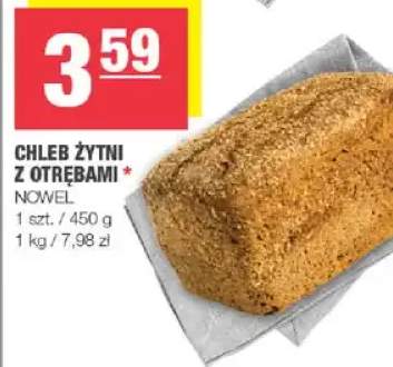 Chleb żytni z otrębami Nowel