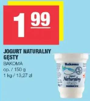 Jogurt naturalny gęsty Bakoma