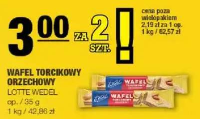 Wafel Torcikowy Orzechowy Lotte Wedel