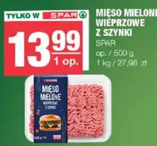 Mięso mielone wieprzowe z szynki Spar