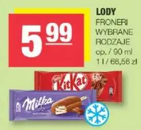Lody Froneri wybrane rodzaje