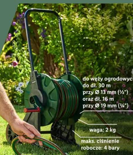 Wózek na wąż ogrodowy Parkside