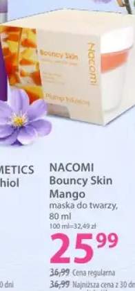 Maska do twarzy Nacomi Bouncy Skin Mango