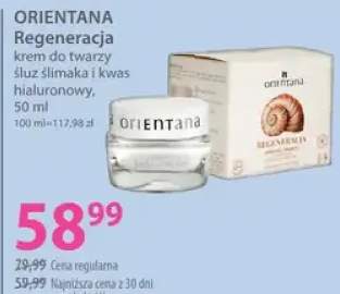 Krem do twarzy ślimak i kwas hialuronowy Orientana Regeneracja