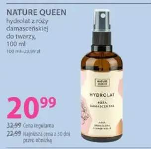 Hydrolat z róży damasceńskiej do twarzy Nature Queen