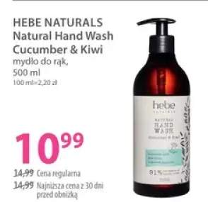 Mydło do rąk Hebe Naturals Natural Hand Wash Cucumber & Kiwi