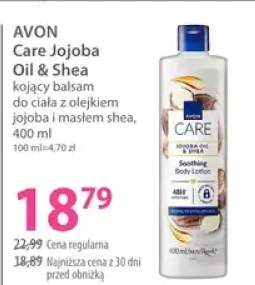 Kojący balsam do ciała z olejkiem jojoba i masłem shea Avon Care Jojoba Oil & Shea