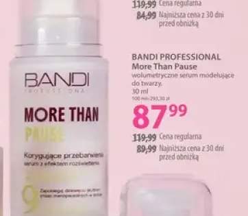 Wolumetryczne serum modelujące do twarzy Bandi Professional More Than Pause