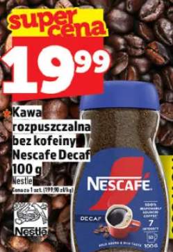 Kawa rozpuszczalna bez kofeiny Nescafe Decaf Nestle