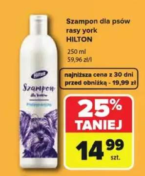 Szampon dla psów rasy york Hilton
