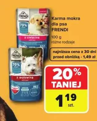 Karma mokra dla psa Frendi z cielęciną