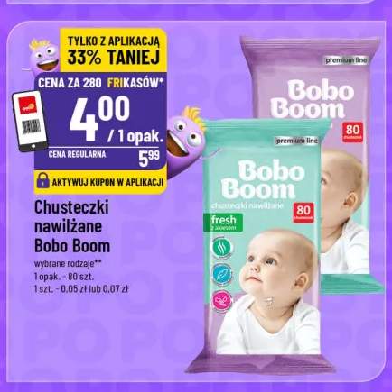 Chusteczki nawilżane Bobo Boom
