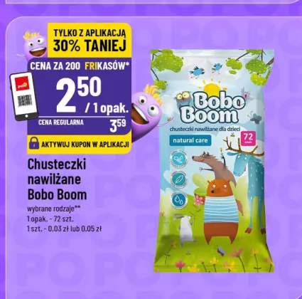 Chusteczki nawilżane Bobo Boom natural care
