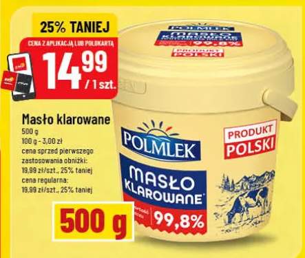 Masło klarowane Polmlek 99,8%
