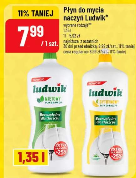 Płyn do mycia naczyń Ludwik cytrynowy