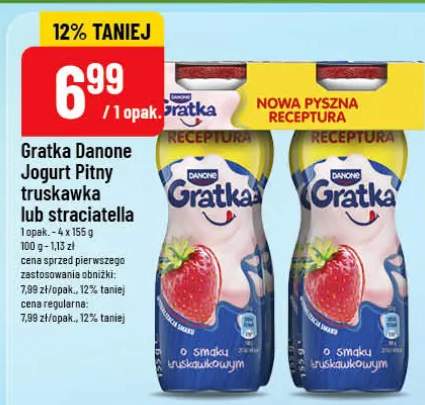 Jogurt Pitny Gratka Danone straciatella
