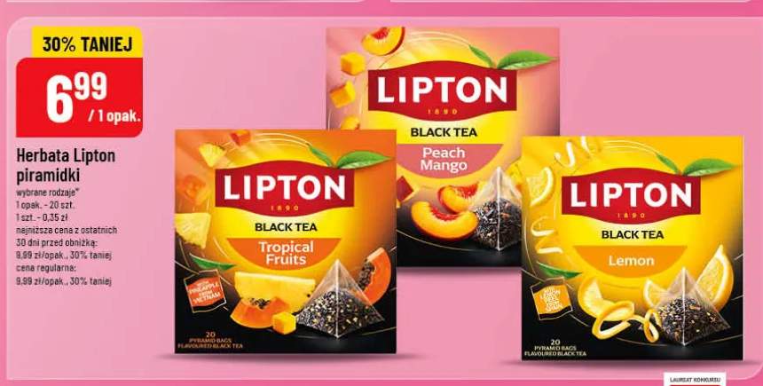 Herbata Lipton piramidki Lemon