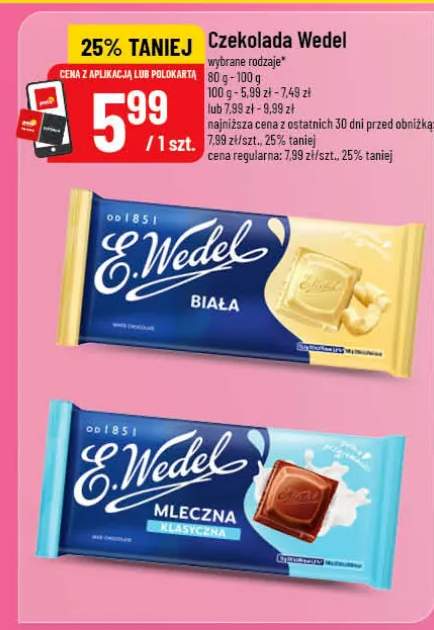 Czekolada E.Wedel mleczna klasyczna