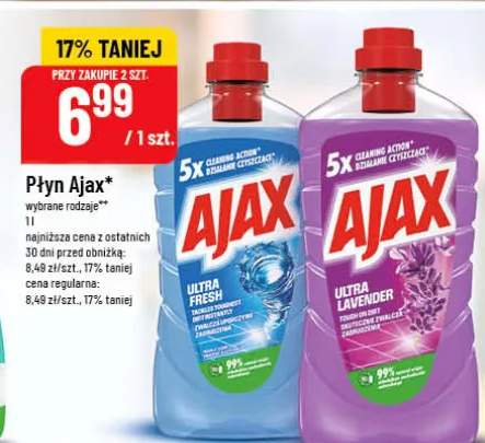 Płyn Ajax Ultra Lavender