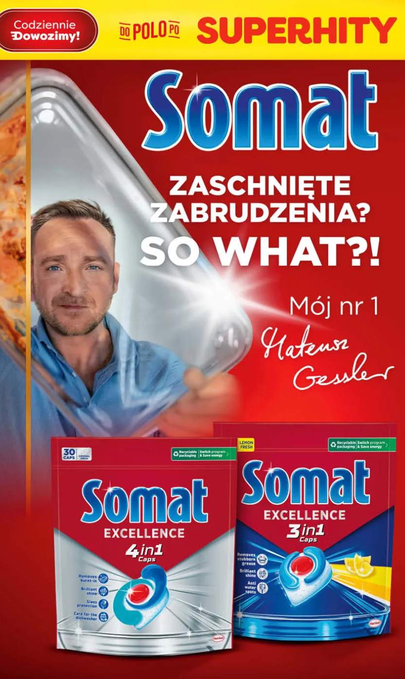 Kapsułki do zmywarki Somat Excellence 3in1 Lemon Fresh