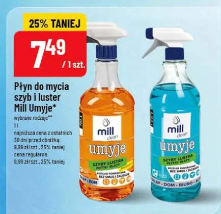 Płyn do mycia szyb i luster Mill Umyje