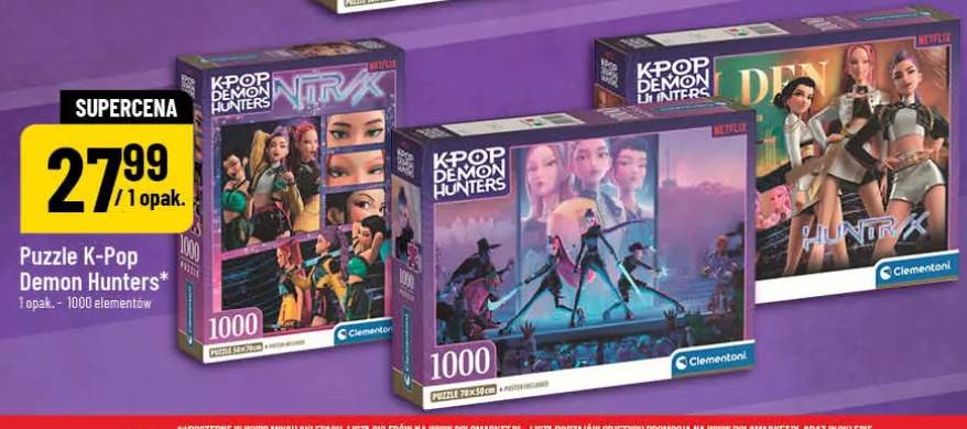 Puzzle K-Pop Demon Hunters Clementoni 1000 elementów
