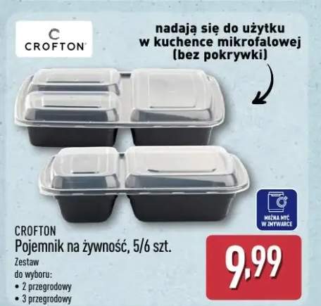 Pojemnik na żywność Crofton 3-przegrodowy