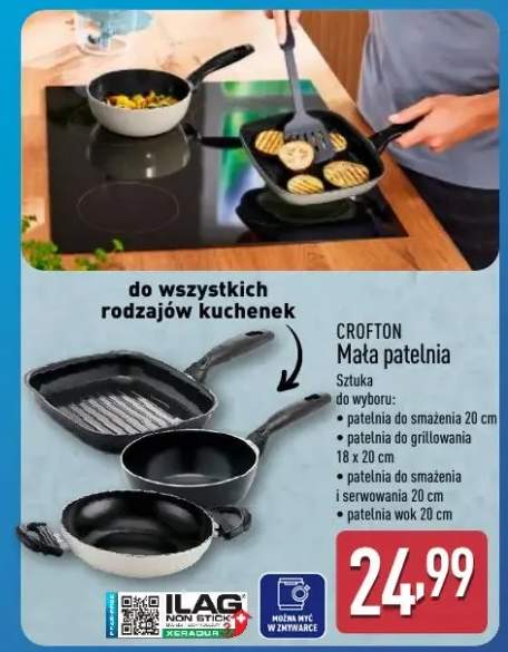 Mała patelnia do smażenia i serwowania Crofton 20cm